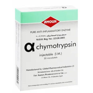 ALPHACHYMOTRYPSIN 5MG 3 I.M. AMP