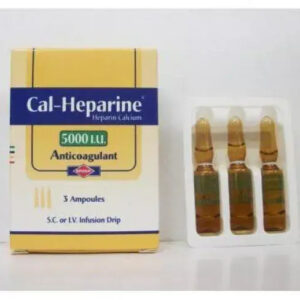 CAL HEPARINE 5000 I U 3 AMP