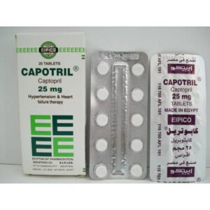 CAPOTRIL 25 MG 20 TAB