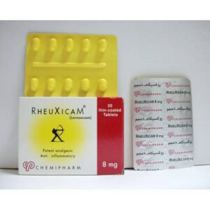 RHEUXICAM 8 MG 20 TAB