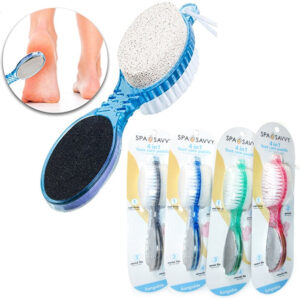 4 STEP PEDICURE PUMICE STONE & BRUSH