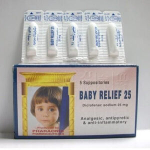 BABY RELIEF 25 MG SUPP