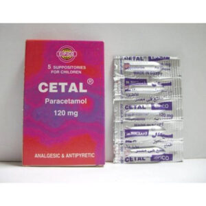 CETAL 120 MG PED 5 SUPP