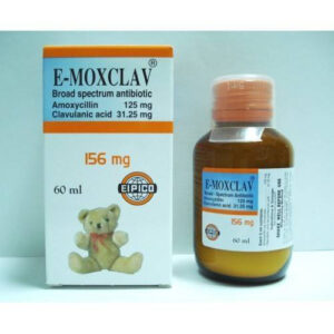 E MOXCLAV 156 MG SYRUP 60 ML