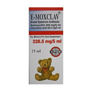 E MOXCLAV 228.5 MG SUSP 75 ML