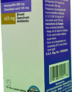 E MOXCLAV 625 MG 10 TAB