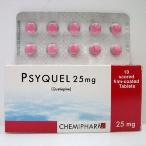 PSYQUEL 25 MG 10 TAB