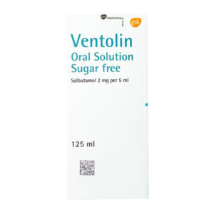VENTOLIN SUGAR FREE SYRUP 125 ML