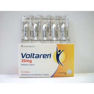 VOLTAREN 25mg supp