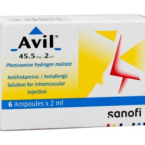 AVIL 45.5MG/2ML 6 I.M. AMPS.