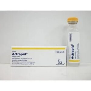 ACTRAPID 100 IU/ML VIAL 10 ML
