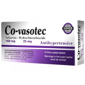 CO VASOTEC 160 / 25 MG TAB