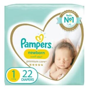 PAMPERS PREMIUM CARE 1 2-5 KG 60 DIAPERS