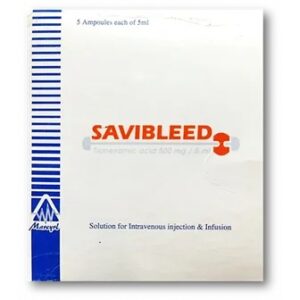 SAVIBLEED 500 MG 5 AMP