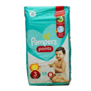 PAMPERS 4 PANTS 9-14KG 58 PCS