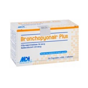 BRONCHOPYONAIR 30 CAP WITH 1 INHALER