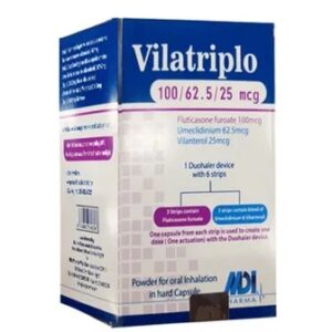 VILATRIPLO 100/62.5/25 MCG 60 CAP