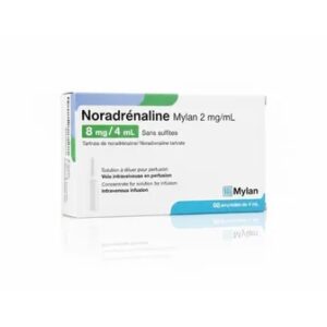 NORADRENALINE VIATRIS 2 MG ML 8 MG/4 ML