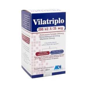 VILATRIPLO 200/62.5/25 MCG 60 CAP