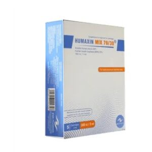 HUMAXIN MIX 70/30 IU 5 CARTRIDGES